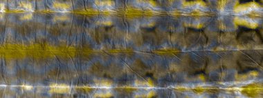 Hafif Sanatsal Kravat Boyası. Aquarelle Boya Fırçası. Kirli Arkaplan. Bronz Kova Fırçası. Kağıt pürüzlü sanat baskısı. Altın fırçalı kağıt. Pürüzlü fırça dokusu. Hafif Graffiti Grunge.