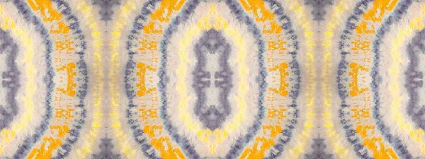 Blue Modern Ogee Kakel Grey Artistic Tie Dye Solig Akvarell — Stockfoto