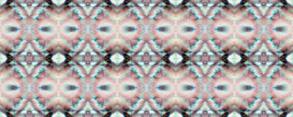 Aquarela Ondulada Quadrada Papel Parede Repetição Azul Ornamento Geométrico Rosa — Fotografia de Stock