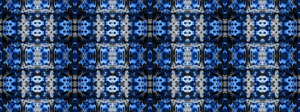 白种人染色艺术 蓝色刷油漆 黑暗无缝子子子 Denim Seamless Zigzag 黑松果效应 海军传统艺术 灰红的丝绸 蓝色水彩画 — 图库照片