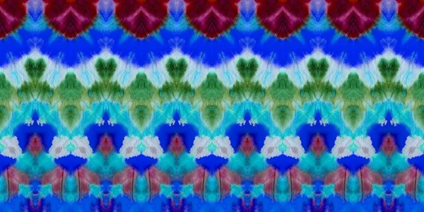 Cold Blue Tie Dye Print Xmas Colored Effect Green Winter — стокове фото