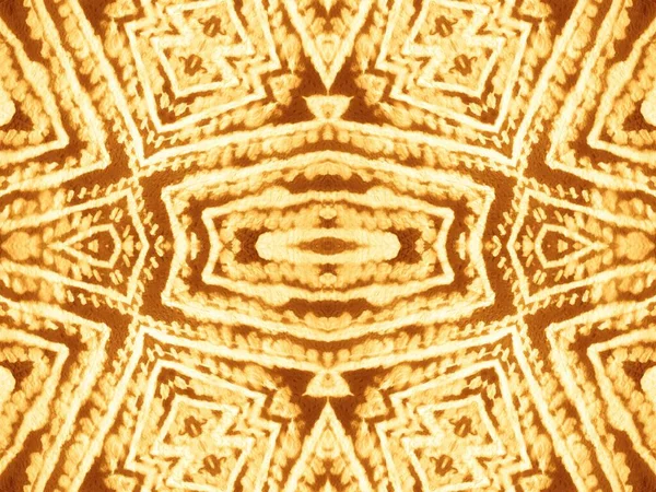 Коричнева Геометрична Плитка Прив Язати Барвник Гранж Золота Абстрактна Текстура — стокове фото