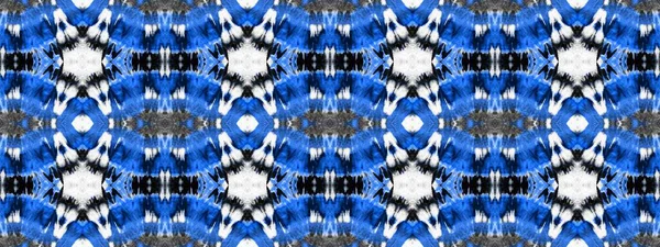 ホワイト クリエイティブ 黒落書きスタイル デニムブラシテクスチャ 青い幾何学的モチーフ グレイダーティアート効果 ブラックブラシペイント ダーク エスニック モチーフ — ストック写真