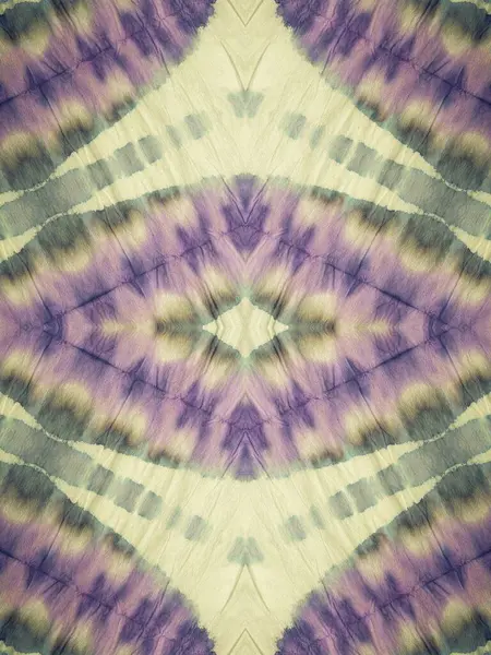 Tribale Senza Cuciture Zigzag Stampa Acquerello Tessuto Arcobaleno Spazzolato Texture — Foto Stock