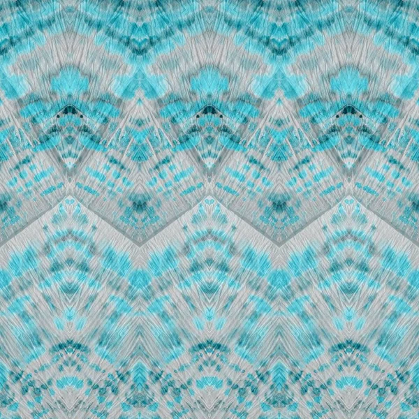 Gray Cyan Tie Dye Texture Gaya Seni Kotor Cetak Warna — Stok Foto