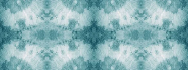 White Ethnic Tie Dye Azure Geometric Tile Light Dirty Watercolor — Fotografia de Stock