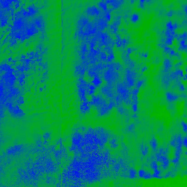 蓝色创意领带染料 水彩笔 肮脏的艺术染色 天空水彩画刷 现代涂鸦风格 创意油墨水 蓝色涂鸦Grunge — 图库照片