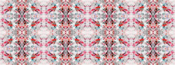 Blue Brushed Silk Red Kaleidoscope Tile White Dirty Art Banner — стоковое фото