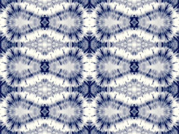 Indigo Tie Dye Grunge Indigo Navy Soie Brossée Blue Geometric — Photo