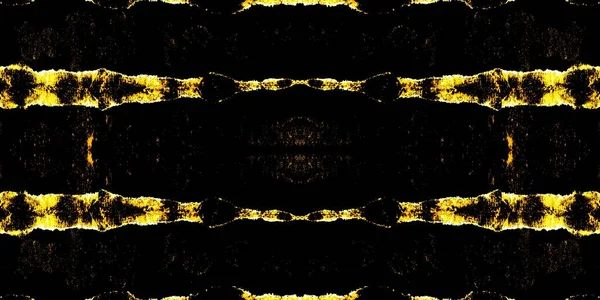 青铜刷丝 阿兹特克艺术家Tie Dye 立法摘要结构 玛雅人图形染色 黑色摘要水彩画 黄金刷油漆 夜染肮脏的艺术 空间几何图形 — 图库照片