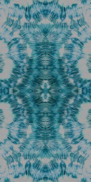 Blue Tie Dye Grunge Old Endless Chevron Schwarzlicht Grungy Effekt — Stockfoto