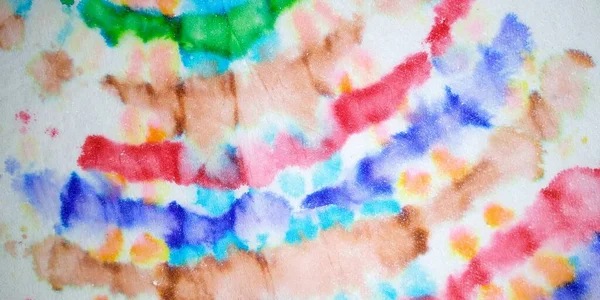 Grey Tie Dye Batik Grunge Colorful Paintbrush Blue Aquarelle Paint — 图库照片