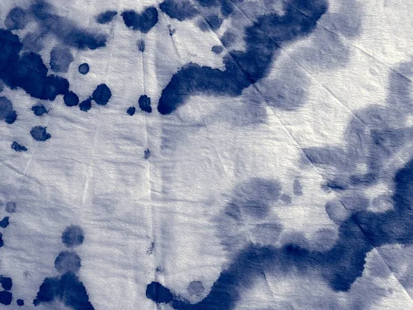 Indigo Tie Dye Grunge Görüntü Kirli Sanat Tarzı Beyaz Soyut — Stok fotoğraf