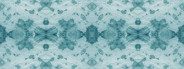 Light Tie Dye Seamless Azure Zigzag Motif White Dirty Art — стокове фото