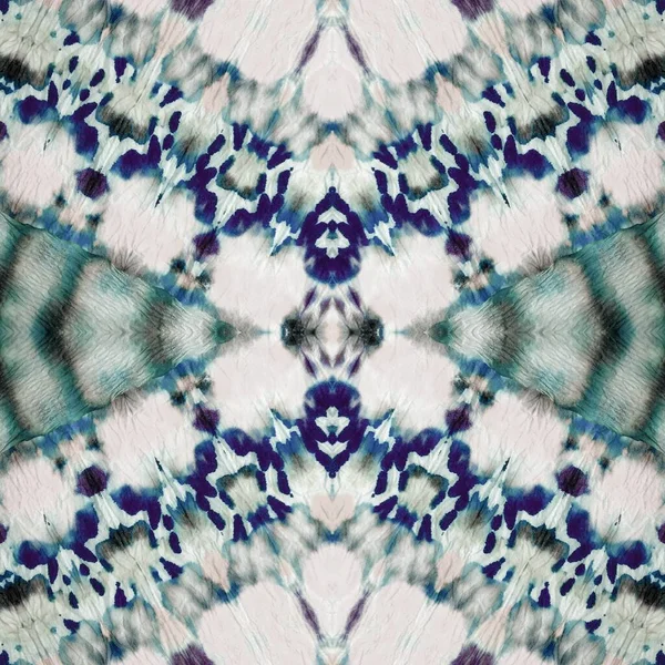 Cravatta Artistica Azzurra Motivo Geometrico Grigio Sfondo Blu Grunge Materiale — Foto Stock
