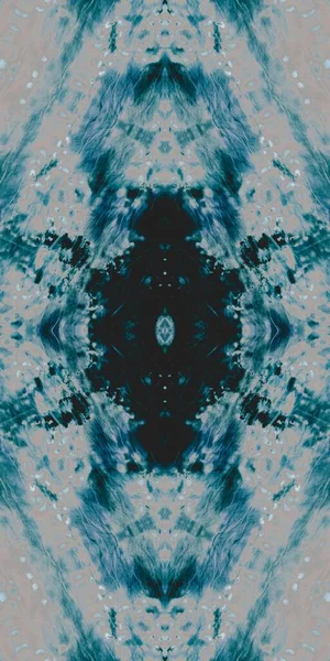Black Tie Dye Pattern Repetição Geométrica Escura White Frost Grunge — Fotografia de Stock
