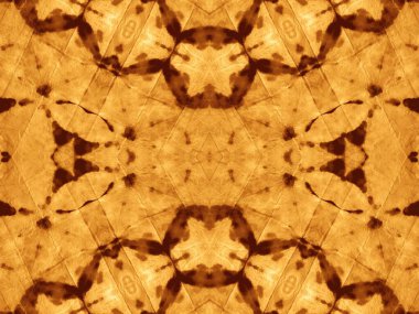 Altın tekrarlayan desen. Etnik Boyalı Sanat. Kahverengi Kova deseni. Açık suluboya mürekkep. Hasarlı Yağ Fırçası. Ochre Modern Boya Fırçası. Kağıt fırçalı doku. Parlak Efekt Grunge.