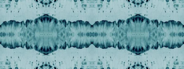 サイアン ストライプス ブルーオイルペイントブラシ 白いブラシの繊維 ホワイトブラシのテクスチャ シアン幾何学的シームレス 雪の幾何学的なタイル Azure Grungeの背景 ブルーアクエラレ — ストック写真