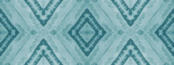 Blue Tie Dye Seamless Snow Brushed Texture Snow Geometric Seamless — Stock Photo, Image