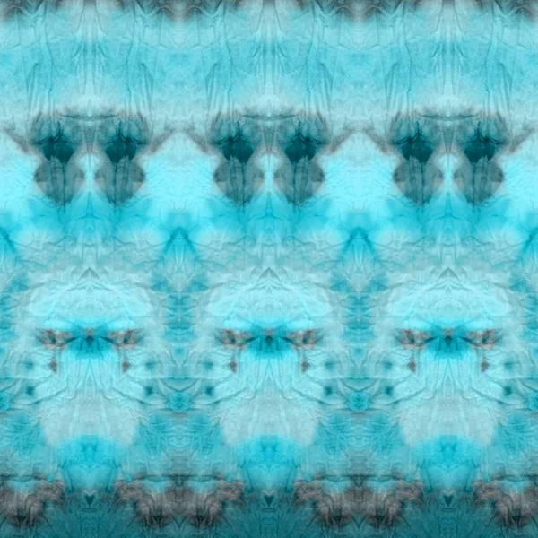 Blauwe Cyaan Tie Dye Batik Sea Winter Achtergrond Grijze Abstracte — Stockfoto