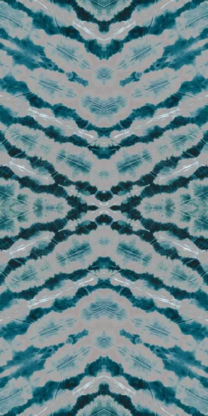 Black Ethnic Dyed Art Star Geometric Motif Sporcizia Artistica Blue — Foto Stock