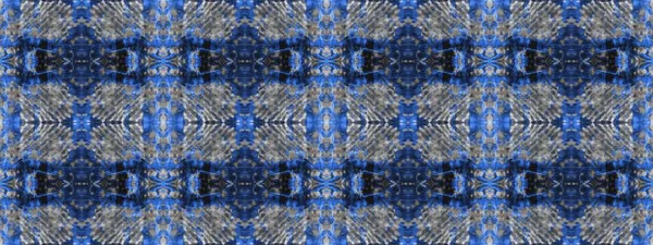 Denim Tie Dye Nahtlos Azure Modern Grunge Dunkel Gebürstetes Papier — Stockfoto