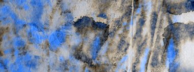 Indigo Artistik Kravat Boyası. Kova boyası. Kirli Arkaplan. Mavi Kova dokusu. Indigo Rough Sanat Baskısı. Yağlı fırça. Siyah Fırçalı Malzeme. Mavi Modern Boyalı.