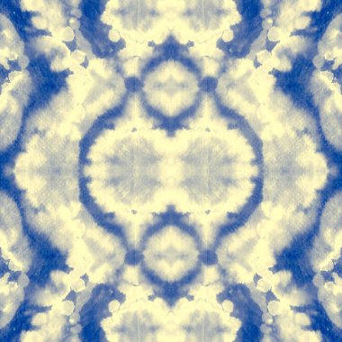 Görüntü Boyalı Kumaş Mürekkebi. Mavi tekrarlayan desen. Indigo Grunge arka planı. Bej Soyut Yazdırma Bulut Geleneksel Sanatı. Parlak Fırçalı Kağıt. Gökyüzü Fırçalı İpek. Deniz Kova Boyası.