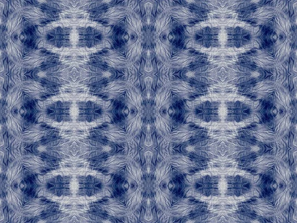 Navy Tie Dye Texture Denim Seamless Pattern Denim Grungy Effect — Stock Photo, Image