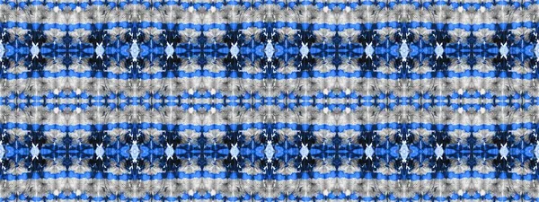 Blue Tie Dye Stripes Denim Graffiti Art Brosse Huile Populaire — Photo