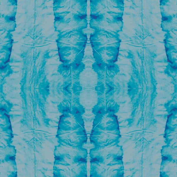Eisgefärbte Stoffkunst Freeze Textured Design Frost Endless Nahtlos Blau Weiß — Stockfoto