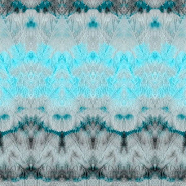 Blue Cyan Tie Dye Pattern Sea Dyed Dirty Art Water — Foto Stock