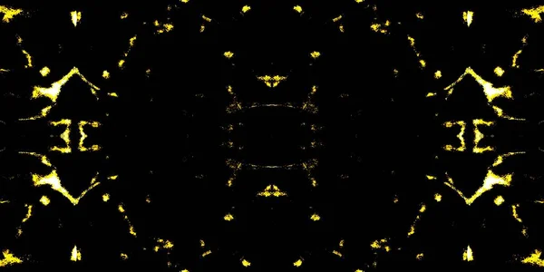 黄褐色の紙 ヒートタイダイデザイン 輝く水彩インク フィリー グラフィティ グランジ 夜抽象的なテクスチャ 金のオイルブラシ スペースダーティアートスタイル ダーク幾何学的な繰り返し — ストック写真