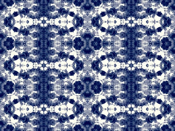 Jeans Krawatte Dye Batik Blaue Shibori Tinte Denim Brushed Paper — Stockfoto