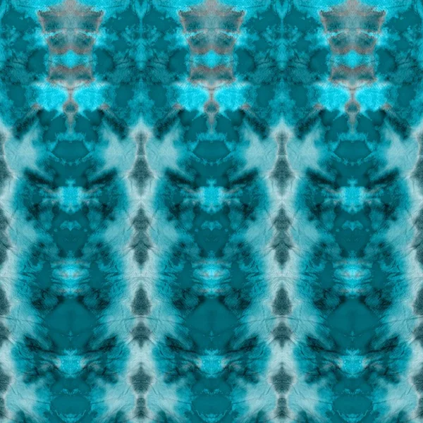 Svart Cyan Tie Dye Batik Ice Winter Zigzag Snö Abstrakt — Stockfoto