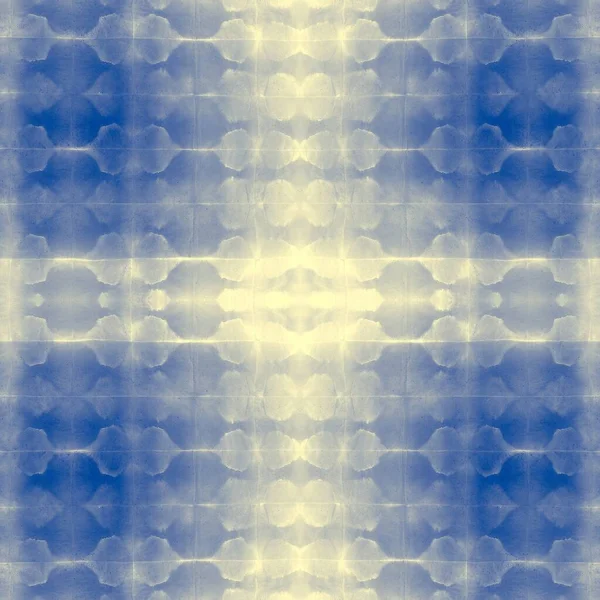 Tekstura Farby Blur Tie Płytka Sea Modern Ogee Indigo Brudna — Zdjęcie stockowe