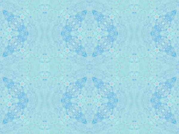 Tingido Tradicional Azul Textura Escovada Boho Arte Suja Tingida Verde — Fotografia de Stock