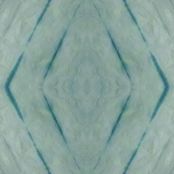 ブルータイ染料プリント ミントブラシ素材 青いシームレスジグザグ 海の装飾タイル 緑の効果グランジ ブラック グラフィティ グランジ Ombreフォークオイルブラシ グレー水彩水墨画 — ストック写真