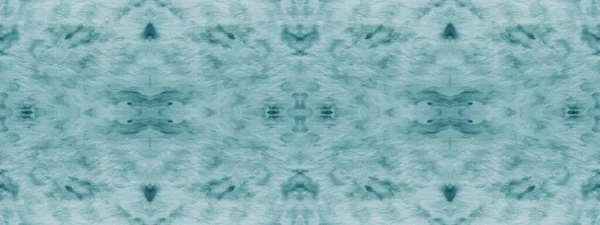 Cyan Artistic Tie Dye Azure Geometric Chevron White Effect Grunge — Zdjęcie stockowe