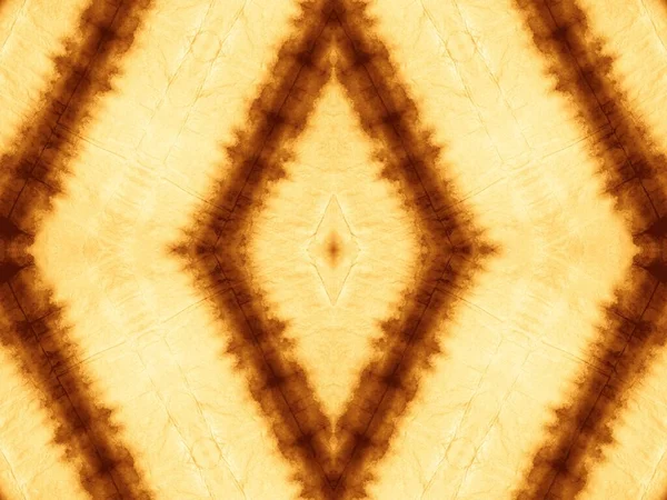 Brown Tribal Seamless Текстура Tie Dye Охре Абстракт Прінт Санні — стокове фото