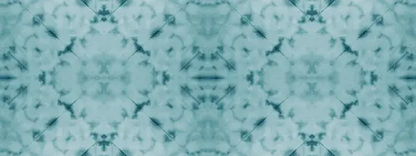 Blue Ethnic Dyed Art Snow Modern Grunge Azure Brushed Silk — Stock Fotó