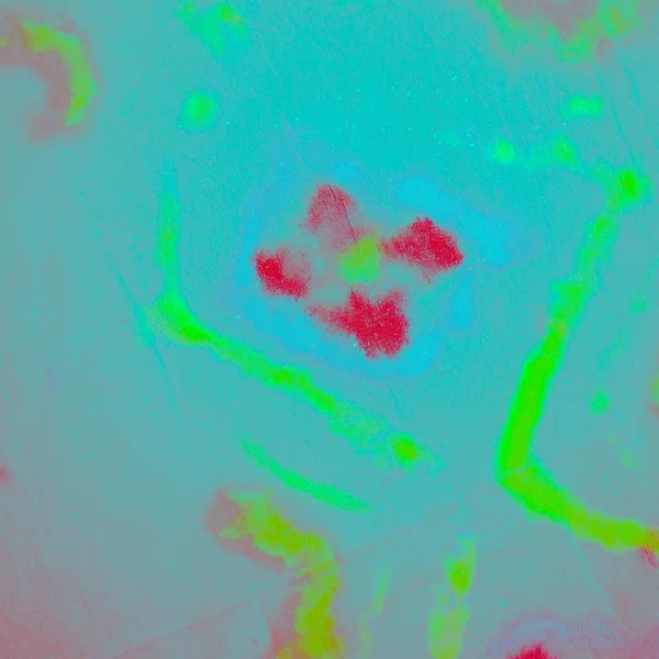 蓝色领带染料印花 Aquarelle油漆 艺术肮脏的Canva 光泽水彩画 蓝色传统染色 援助刷丝绸 红油刷 玻璃涂鸦风格 — 图库照片