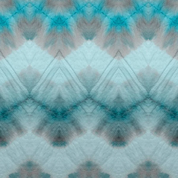 Szary Cyan Dyed Art Batik Efekt Grungii Morskiej Akwarela Streszczenia — Zdjęcie stockowe