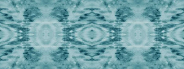 White Creative Tie Dye Light Brushed Material Blue Geometric Seamless — Stock Photo, Image
