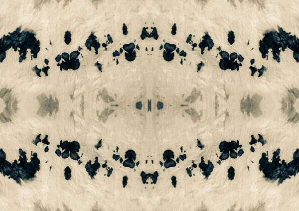ベージュ生地の形 黒の古い抽象パターン セピア グランジー ダート ブラウン トラディショナル アート グレーブラシペイント ホワイトペールシームレス構造 — ストック写真