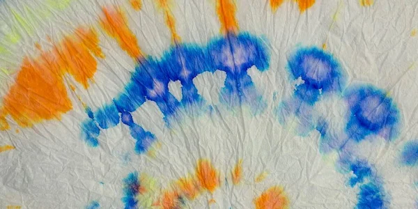 Blue Tie Dye Grunge Splash Watercolor Paint Raindow Graffiti Style — Fotografia de Stock
