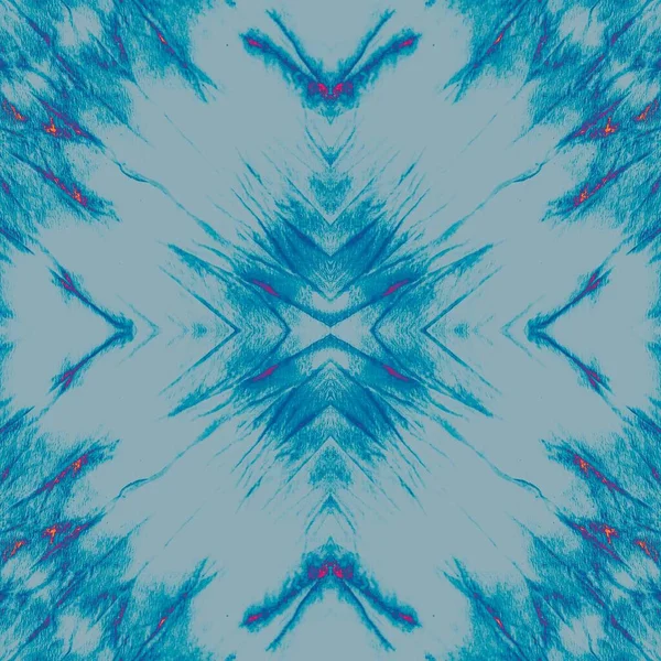 Blaugefärbte Stoffkunst Weißer Gradientenschmutz Azure Nature Nahtlos Ice Freeze Aqua — Stockfoto