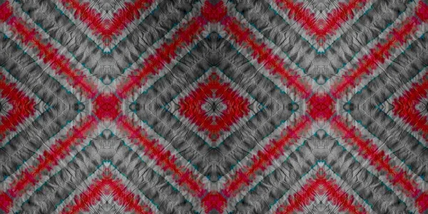 Regenboog Herhaalt Zig Zag Rose Tie Dye Stripes Vuile Kunst — Stockfoto