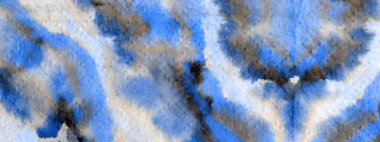 Indigo Artistik Kravat Boyası. Suluboya Baskı. Kirli Arkaplan. Dekoratif Kova dokusu. Dekoratif Geleneksel Boyalı. Yağ mürekkebi. Beyaz Yağ Mürekkebi. Graffiti Biçimi.