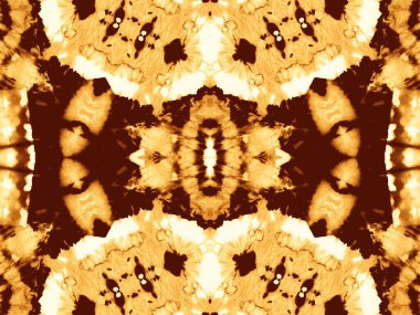 Kahverengisiz Zigzag. Dikensiz Bağla. Altın soyut boya fırçası. Krep suluboya mürekkebi. Hasarlı Fırça Materyali. Ochre Modern Tarzı. Deri yağlama kağıdı. Renkli Boyalı Kirli Sanat.